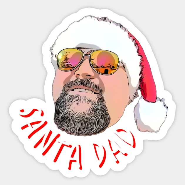 Santa Dad red curve logo Sticker by The Santa Dad